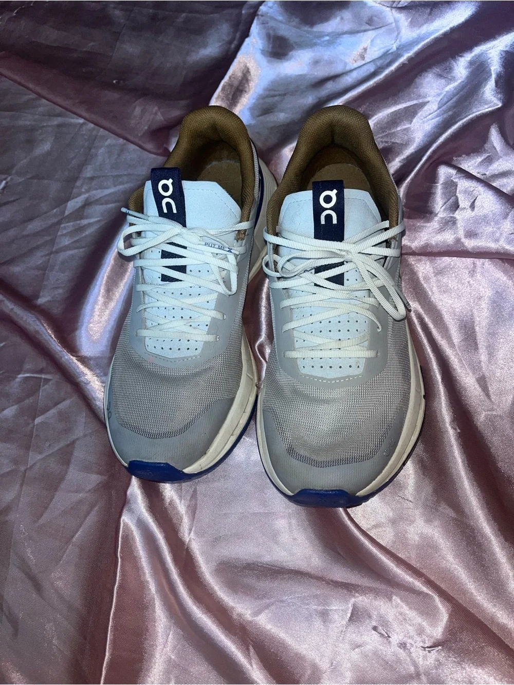 ON CLOUD WOMEN CLOUDNOVA FORM 2 RUNNING ATHLETIC SNEAKERS SILVER/HEATHER SIZE 8